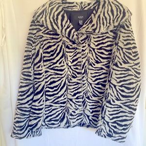 ALFANI faux fur coat.  Excellent condition